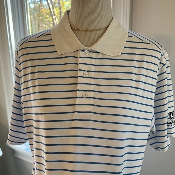 Golf Polo Shirts w/various logos, Lot of 3, Name Brands, Medium - Picture 2 of 11